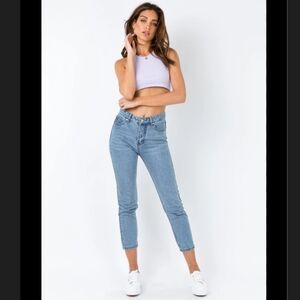 NWT Lioness Gemini Mum Jeans Size 4 Blue